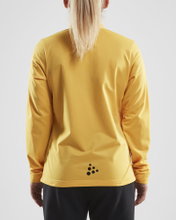 Craft Sport-Trainingsjacke Squad - ohne Seitentaschen, bequeme und funktionell - gelb Damen